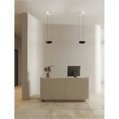 Suspension AFI 24W LED Noir NOVA LUCE 9870016