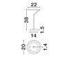 Lampe TILIA 16W LED Noir  9088149