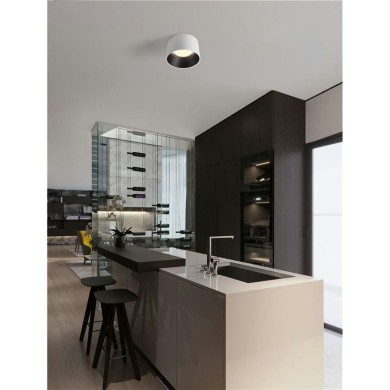 Plafonnier ATIL 24W LED Blanc, noir  9870010