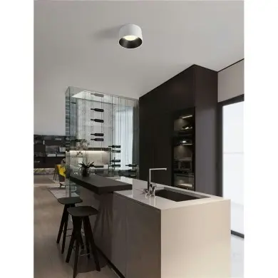 Plafonnier ATIL 24W LED Blanc, noir NOVA LUCE 9870010