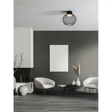 Plafonnier KINETIC 12W LED Noir NOVA LUCE 9620156