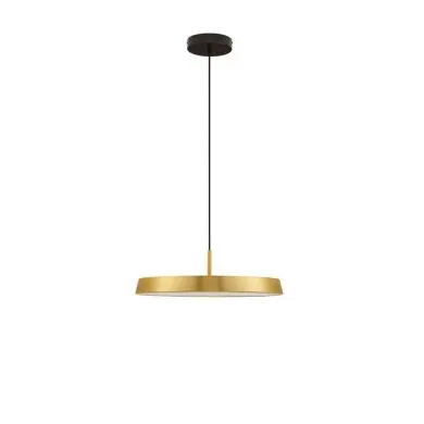 Suspension VETRO 37W LED Or, noir NOVA LUCE 9223416