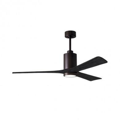 Ventilateur Plafonnier Design Patricia 152cm Bronze Noir ATLAS FAN PA3-TB-BK-60