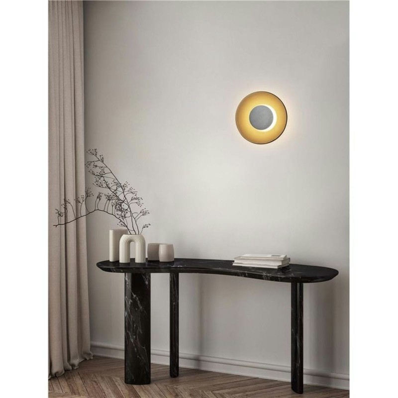Applique ESTI 17W LED Nickel brumeux, marron foncé  9088130