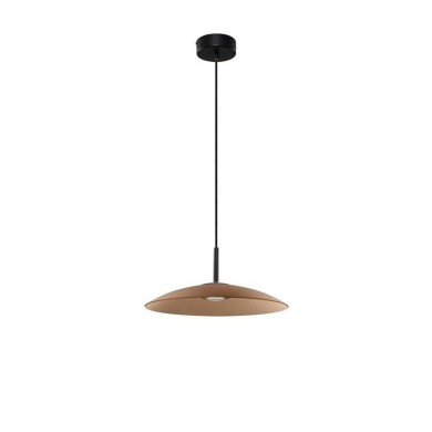 Suspension POLIFEMO 12W LED Noir, marron moca  9620145