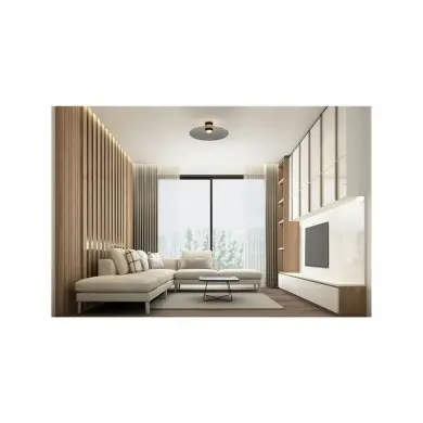 Plafonnier POLIFEMO 17W LED Noir, fumé NOVA LUCE 9620142