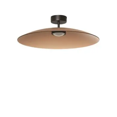 Plafonnier POLIFEMO 17W LED Noir, marron moca NOVA LUCE 9620143