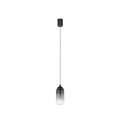 Suspension KITA 6W LED Noir, fumé H154  9236205