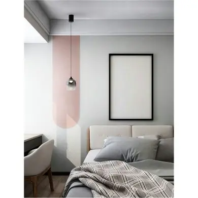 Suspension KITA 6W LED Noir, fumé H125 NOVA LUCE 9236206