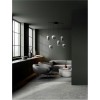 Suspension AELIA 25W LED Noir, gris fumé  9009143
