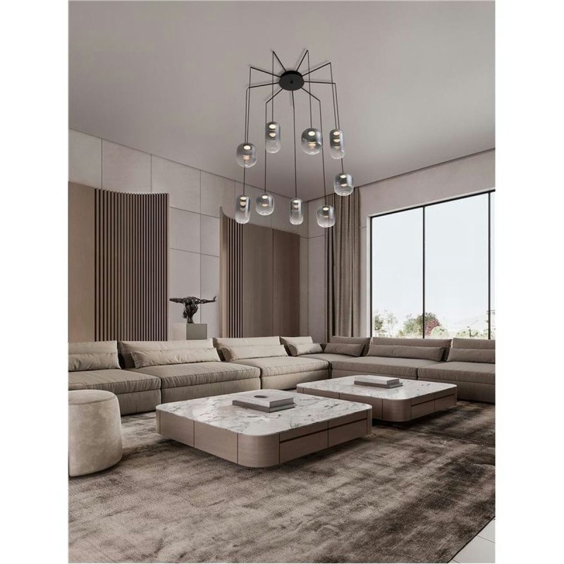 Suspension AELIA 36W LED Noir, gris fumé NL_9009144 9009144 Suspension AELIA 36W LED Noir, gris fumé 9009144