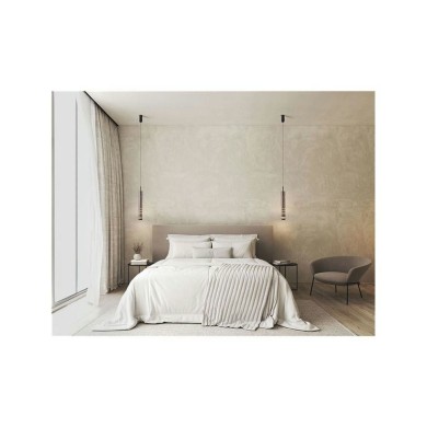 Suspension BENTO 12W LED Noir, gris fumé Longue  9030551