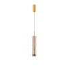 Suspension BENTO 12W LED Or brossé, cognac  9030552