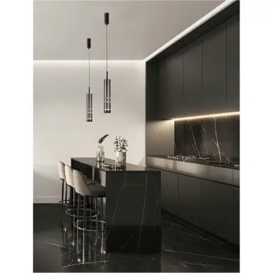 Suspension BENTO 12W LED Noir, gris fumé NOVA LUCE 9030553