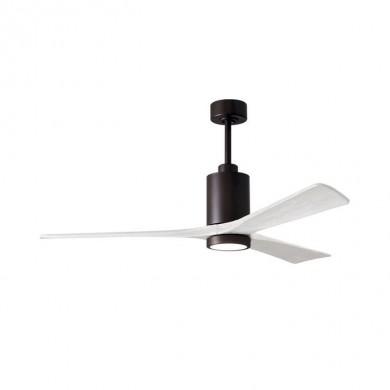 Ventilateur Plafond avec lampe Patricia 152cm Bronze Blanc ATLAS FAN PA3-TB-MWH-60