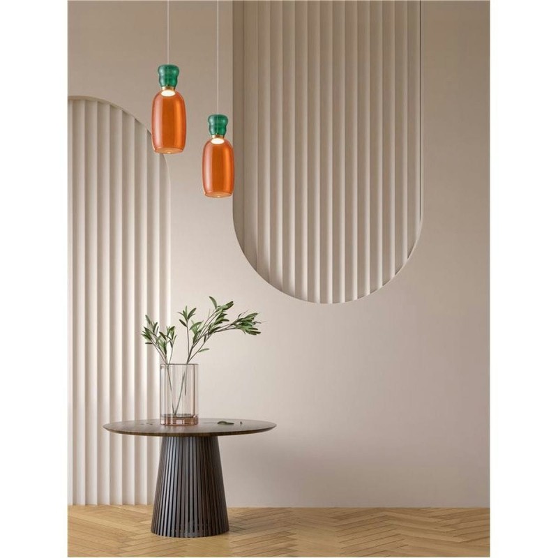 Suspension PLUMA 9W LED Or, jaspe, orange  9009100