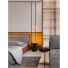 Suspension PLUMA 9W LED Jaune or, rose  9030545