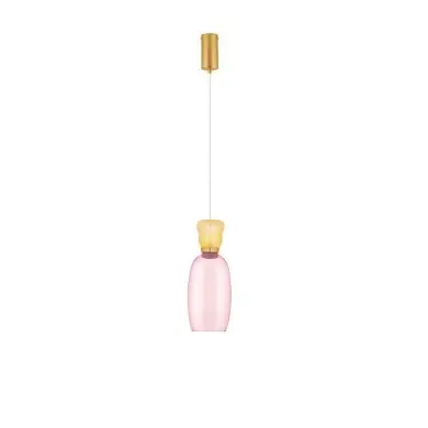 Suspension PLUMA 9W LED Jaune or, rose NOVA LUCE 9030545