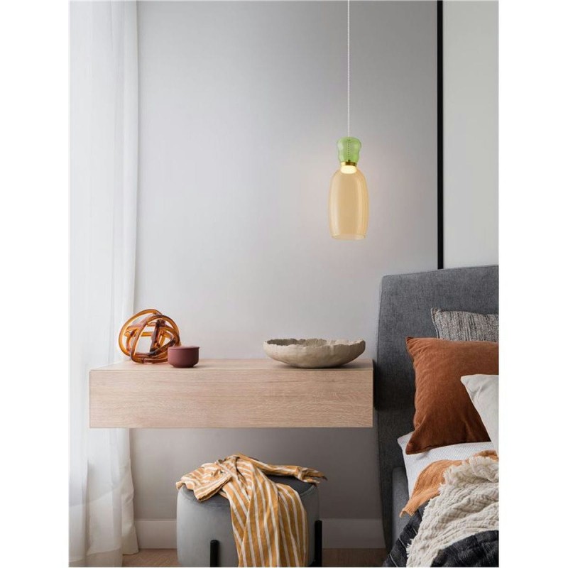 Suspension PLUMA 9W LED Or vert, jaune  9030546