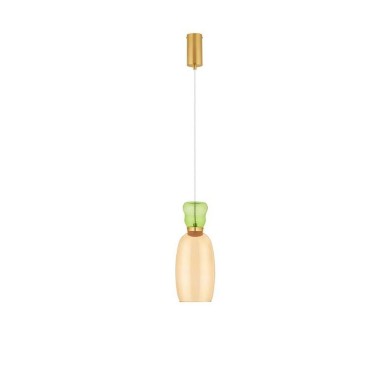 Suspension PLUMA 9W LED Or vert, jaune  9030546