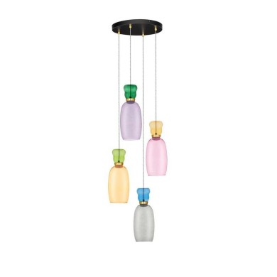 Suspension PLUMA 32W LED multicolor Escalier  9030549