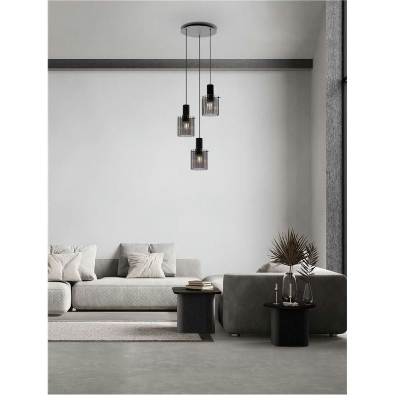 Suspension MIRBI 3X12W LED E27 Noir, fumé Escalier  9236201