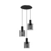 Suspension MIRBI 3X12W LED E27 Noir, fumé Escalier  9236201