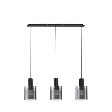 Suspension MIRBI 3X12W LED E27 Noir, fumé  9236202