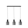 Suspension MIRBI 3X12W LED E27 Noir, fumé  9236202