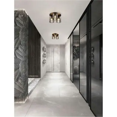 Plafonnier MIRBI 3X12W LED E27 Noir, fumé NOVA LUCE 9236203