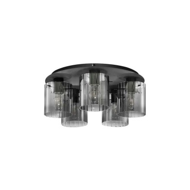 Plafonnier MIRBI 5X12W LED E27 Noir, fumé  9236204