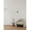 Applique SIANNA 12W LED E27 Noir, or, fumé  9236389