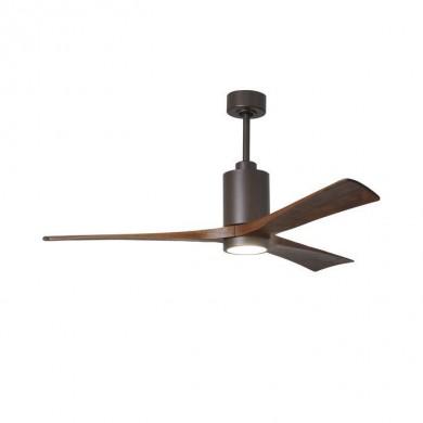 Ventilateur de plafond avec lumière Patricia 152cm Noyer ATLAS FAN PA3-TB-WA-60