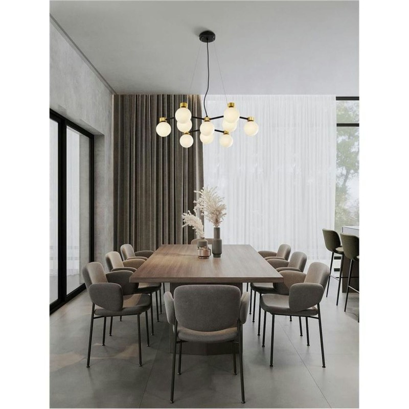 Suspension OVALINO 10X5W LED G9 Or satiné, noir, blanc NL_9620161 9620161 Suspension OVALINO 10X5W LED G9 Or satiné, noir, blanc 9620161