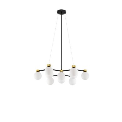 Suspension OVALINO 10X5W LED G9 Or satiné, noir, blanc  9620161