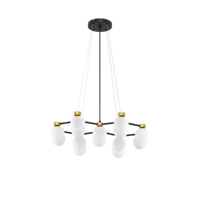 Suspension OVALINO 14X5W LED G9 doré, noir, blanc P64  9620162