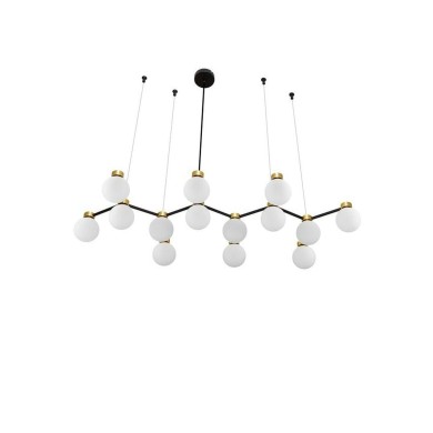Suspension OVALINO 14X5W LED G9 doré, noir, blanc P47  9620163