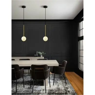 Suspension SAVOY 5W LED G9 Or satiné, noir, blanc NOVA LUCE 9620157