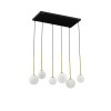 Suspension SAVOY 6X5W LED G9 Or satiné, noir, blanc  9620158