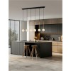 Suspension SAVOY 6X5W LED G9 Or, noir, blanc alignée  9620159