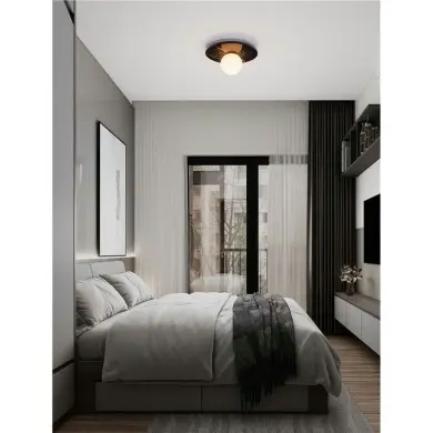 Plafonnier IDOR 5W LED G9 Noir, blanc NOVA LUCE 9501250