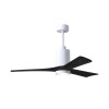 Ventilateur de Plafond avec lumière Patricia 132cm Blanc Noir ATLAS FAN PA3-WH-BK-52