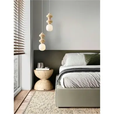 Suspension CLIO 5W LED E14 Jaune, blanc H215 NOVA LUCE 9009110