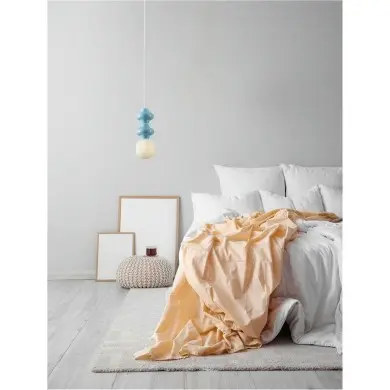 Suspension CLIO 5W LED E14 Bleu, blanc NOVA LUCE 9009113