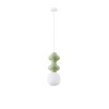 Suspension CLIO 5W LED E14 Vert, blanc H215  9009115
