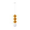 Suspension CLIO 5W LED E14 Orange, blanc H240  9009120