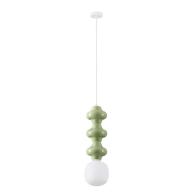 Suspension CLIO 5W LED E14 Vert, blanc H240  9009122