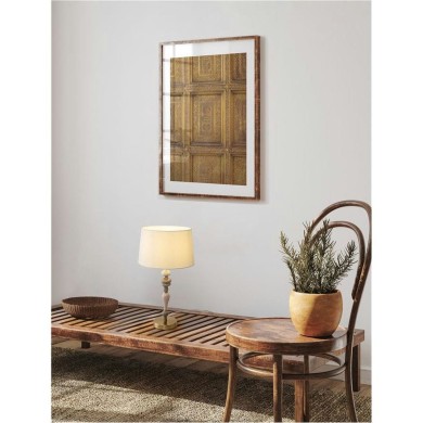 Lampe DAMO 12W LED E27 Laiton antique, orange, marron  9009148
