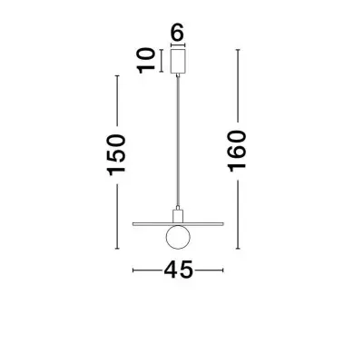Suspension VRAHOS 12W LED E27 Rouge NOVA LUCE 9540335
