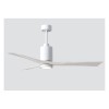 Ventilateur Plafond avec lampe Patricia 152cm Blanc ATLAS FAN PA3-WH-MWH-60